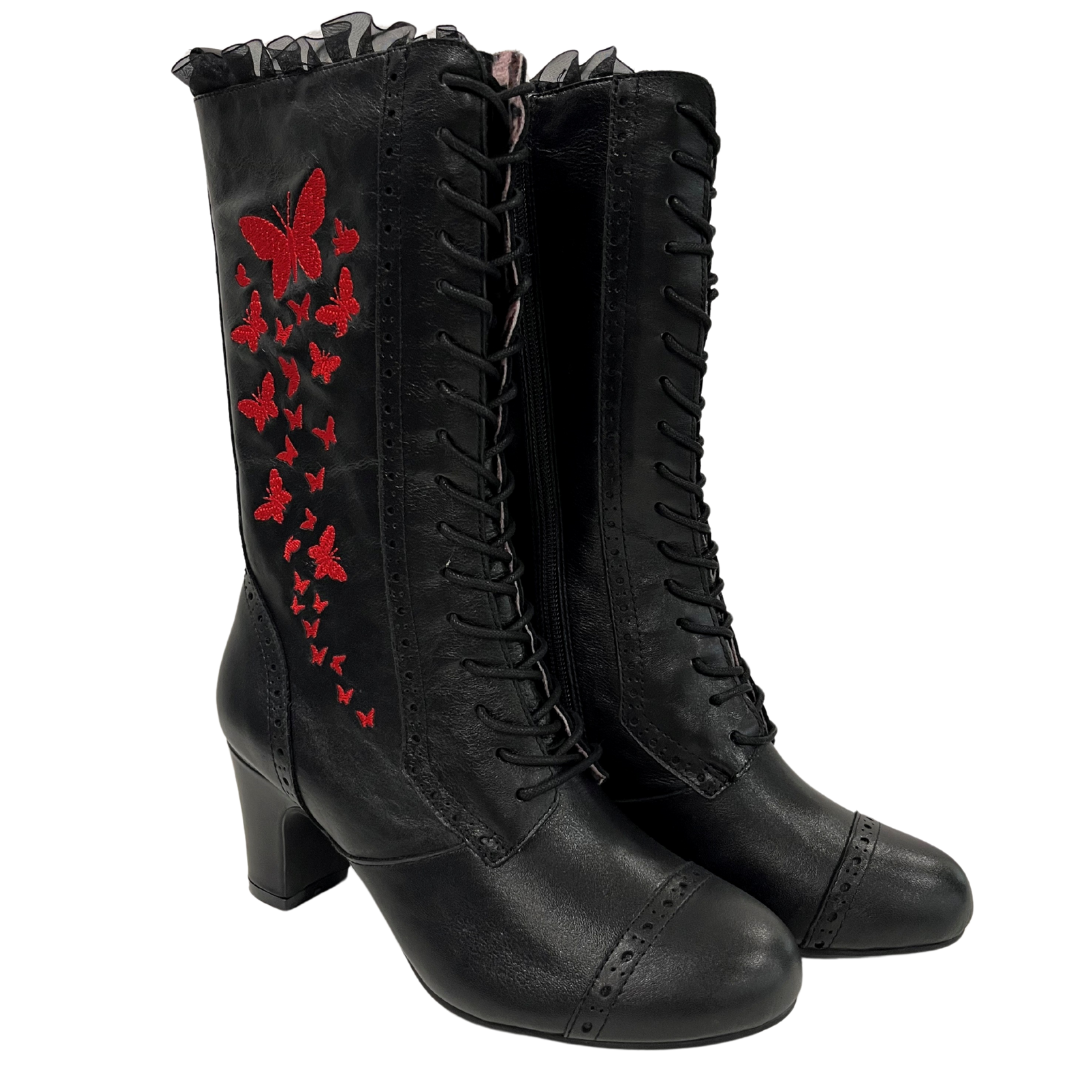 The Vibe is Farfalla Black Boots