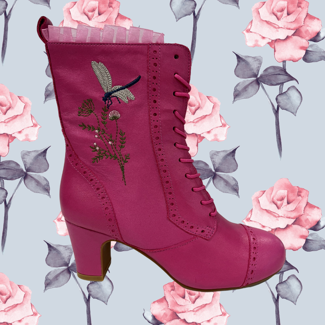 The Vibe is Damselfly Hot Pink