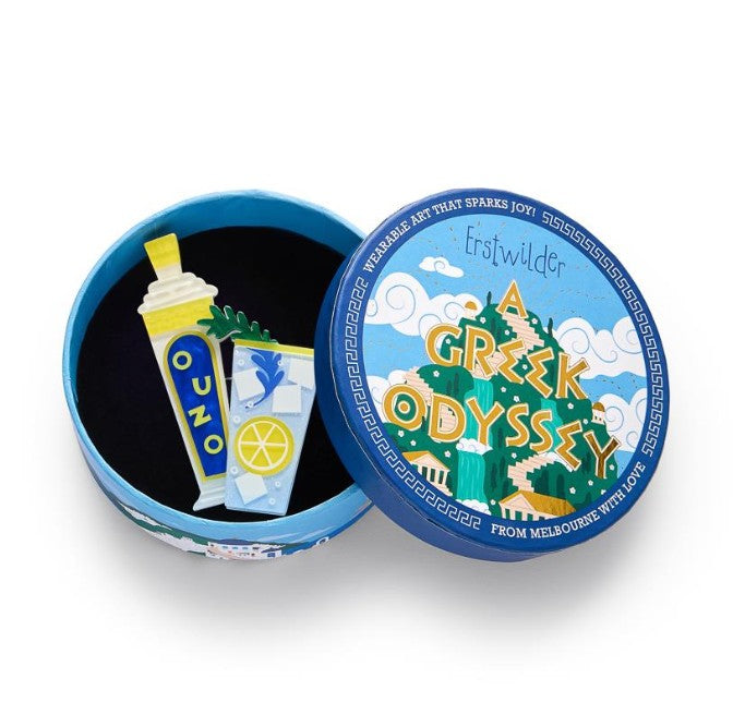 Erstwilder A Greek Odyssey Opa Ouzo Brooch