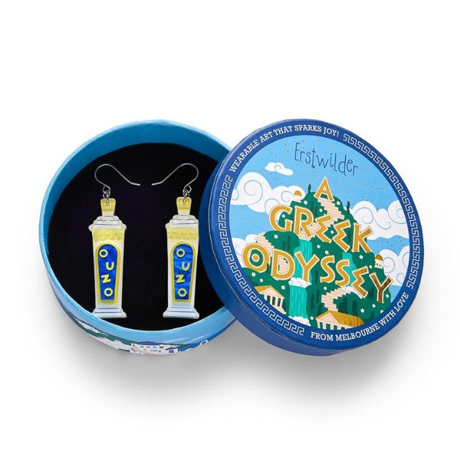 Erstwilder A Greek Odyssey Opa Ouzo Drop Earrings