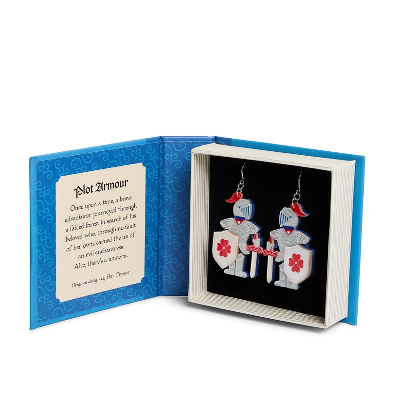 Erstwilder Pete Cromer Fairy Tales Plot Armour Earrings