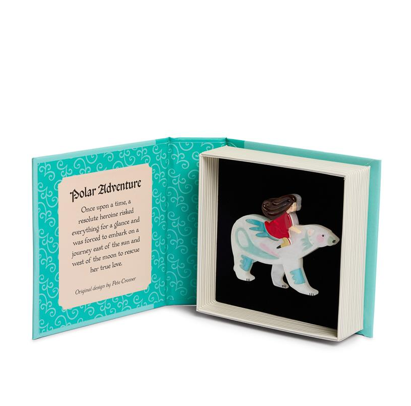 Erstwilder Pete Cromer Fairy Tales Polar Adventure Brooch