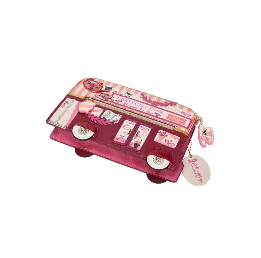 Vendula Perfectly Pink Afternoon Tea Bus Pouch Bag