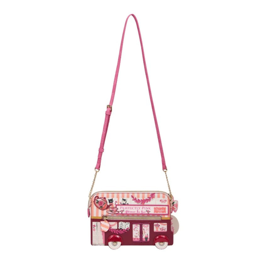 Vendula Perfectly Pink Afternoon Tea Bus Pouch Bag