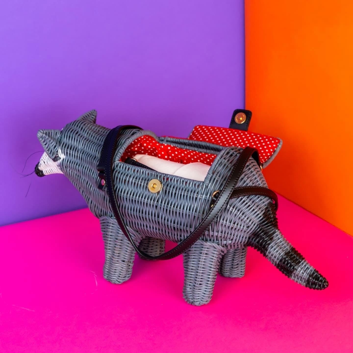 Wicker Darling Bandit the Raccoon