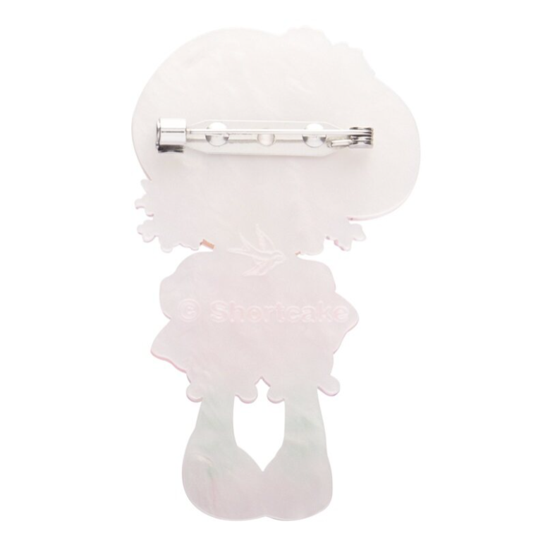 Erstwilder Strawberry Shortcake Raspberry Tart Brooch