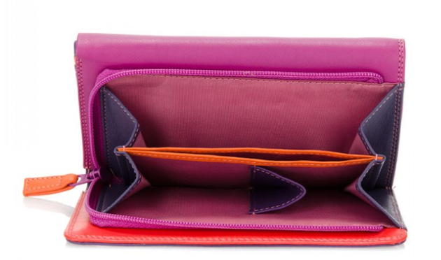 Mywalit Large Tri Fold Wallet Sangria