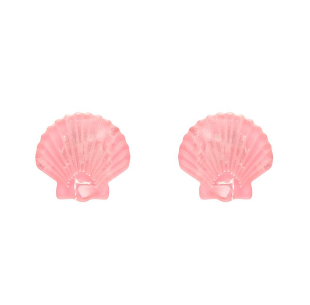 Erstwilder Pete Cromer Fairy Tales Sea Shell Stud Earrings Pale Pink