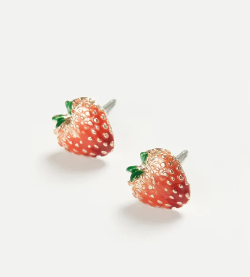 Fable England Strawberry Stude Earrings