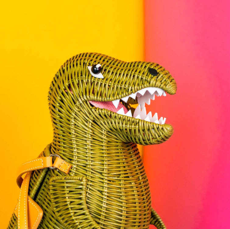 Wicker Darling Sue the T Rex Bag