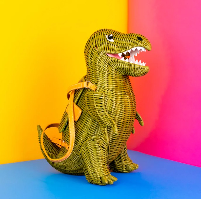Wicker Darling Sue the T Rex Bag