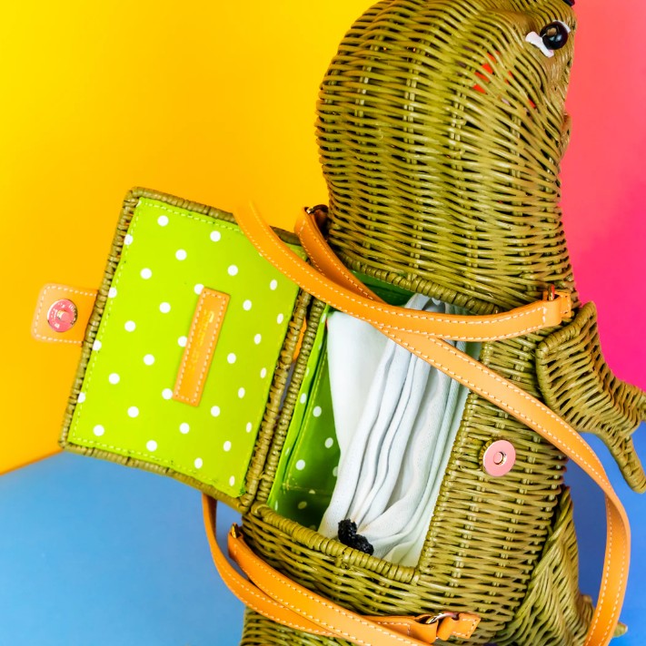 Wicker Darling Sue the T Rex Bag