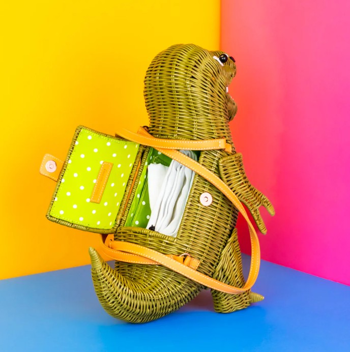 Wicker Darling Sue the T Rex Bag