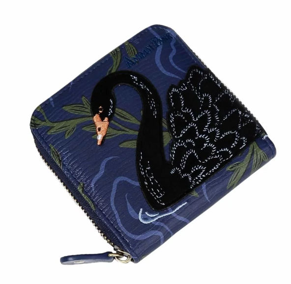 Vendula Animal Park Black Swan Square Wallet