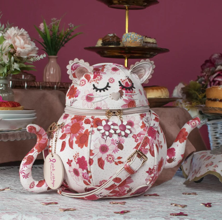 Vendula Perfectly Pink Afternoon Tea Bus Kitty Teapot