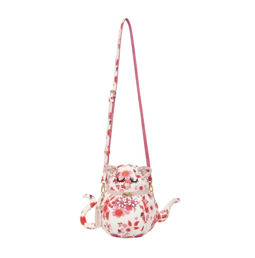 Vendula Perfectly Pink Afternoon Tea Bus Kitty Teapot