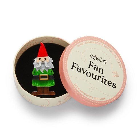 Erstwilder Fan Favs Theres No Place Like Gnome Brooch