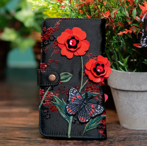 PREORDER Vendula Butterfly Garden Universal Flip Phone Case