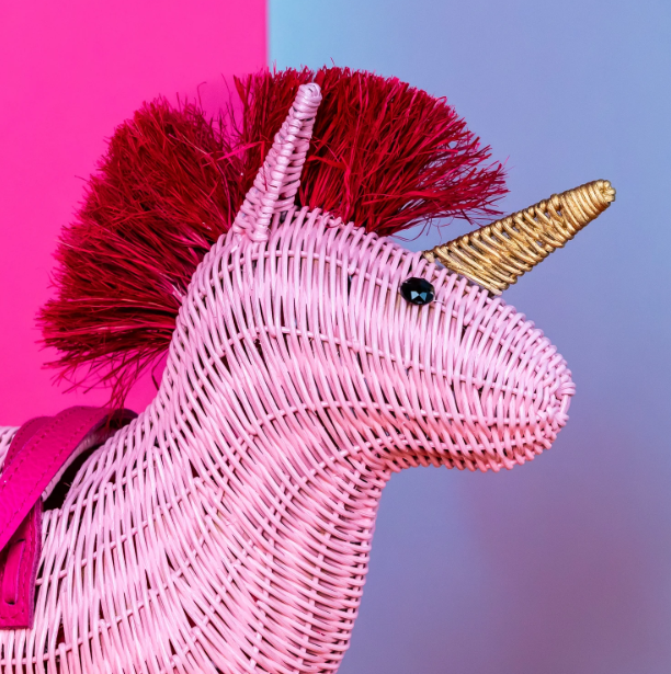 Wicker Darling Vienna the Pink Unicorn