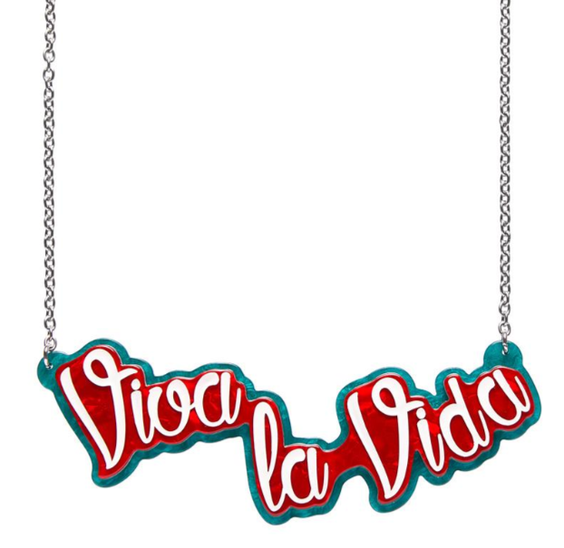 Erstwilder Frida Kahlo Viva la Vida Necklace