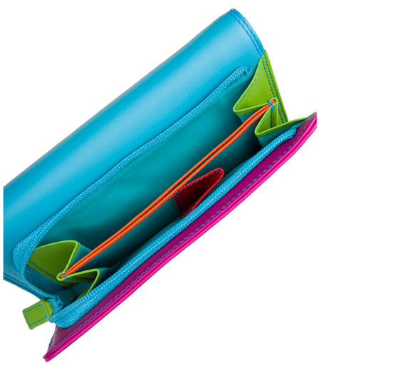 Mywalit Medium Tri Fold with Outer Zip Purse Liguria
