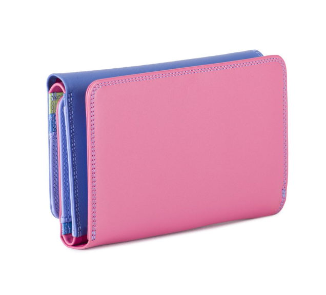 Mywalit Medium Tri Fold with Outer Zip Purse Viola