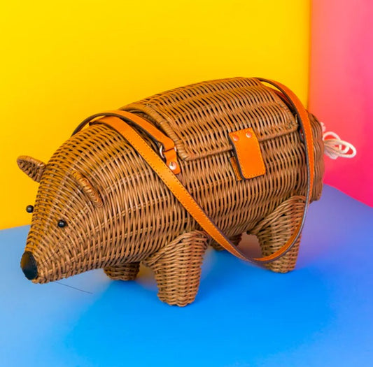 Wicker Darling Wally the Wombat II Bag