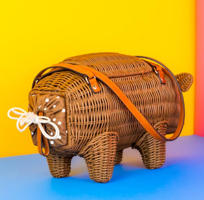 Wicker Darling Wally the Wombat II Bag