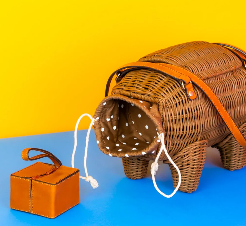 Wicker Darling Wally the Wombat II Bag