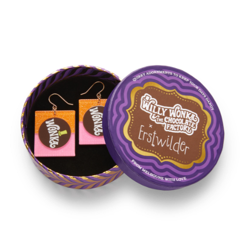 Erstwilder Willy Wonka Bar Drop Earrings