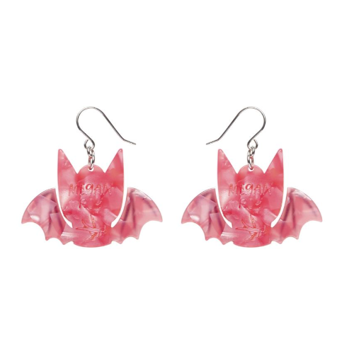 Erstwilder Megan Roy Haunted at Heart Winged Kitty Drop Earrings