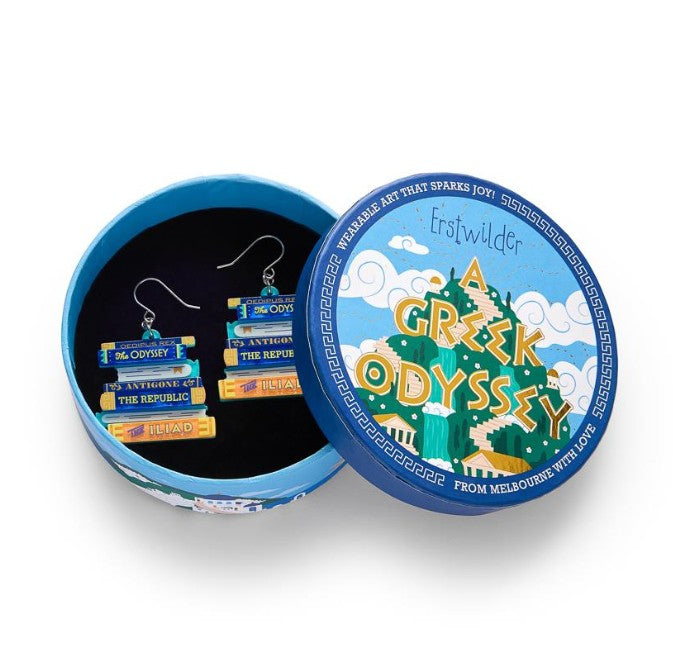 Erstwilder A Greek Odyssey Words of the Wise Earrings