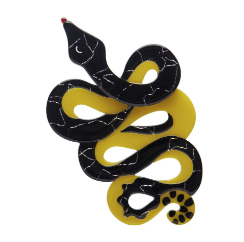 Erstwilder Great Barrier Reef Yellow Bellied Sea Snake Brooch
