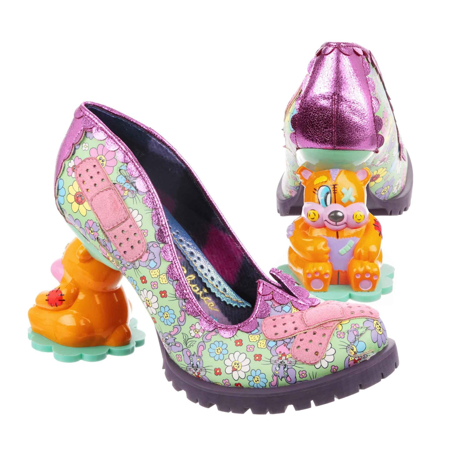 Irregular Choice Busted Bears Bandaged Babe