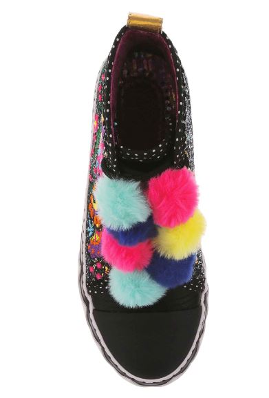 Irregular Choice Carnival Carnation Black