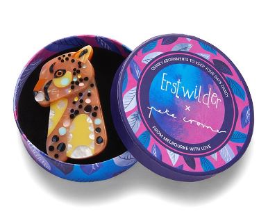 Erstwilder Pete Cromer Wildlife The Choosy Cheetah Brooch