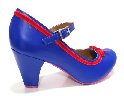 Cristofoli Autumnal Eileen Colbalt Blue with Red Ribbon