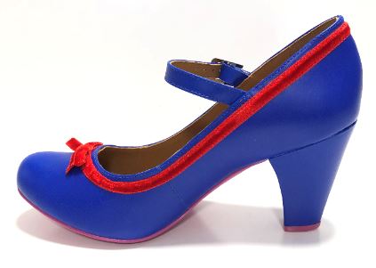 Cristofoli Autumnal Eileen Colbalt Blue with Red Ribbon