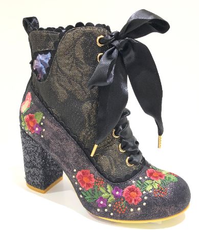 Irregular Choice Garden Walk Black