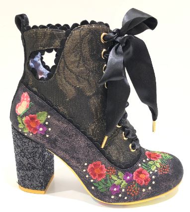 Irregular Choice Garden Walk Black