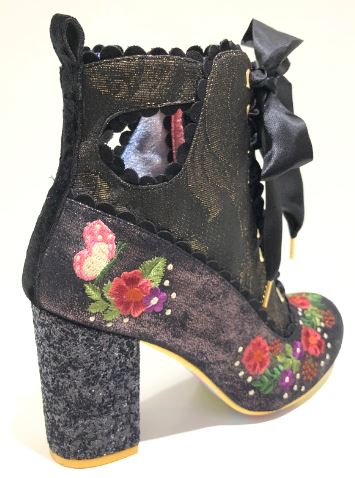 Irregular Choice Garden Walk Black