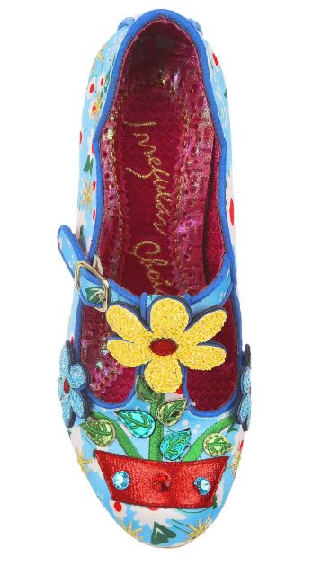 Irregular Choice Flower Pot Happy Houseplant Blue