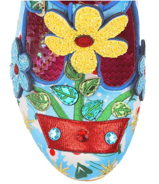 Irregular Choice Flower Pot Happy Houseplant Blue