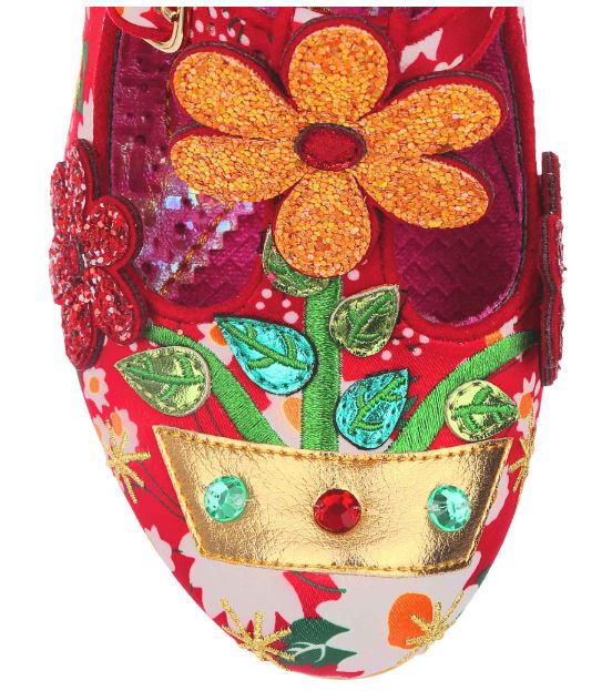 Irregular Choice Flower Pot Happy Houseplant Red