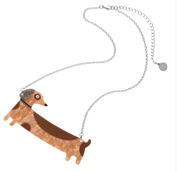 Erstwilder Terry Runyan Long Dog Necklace