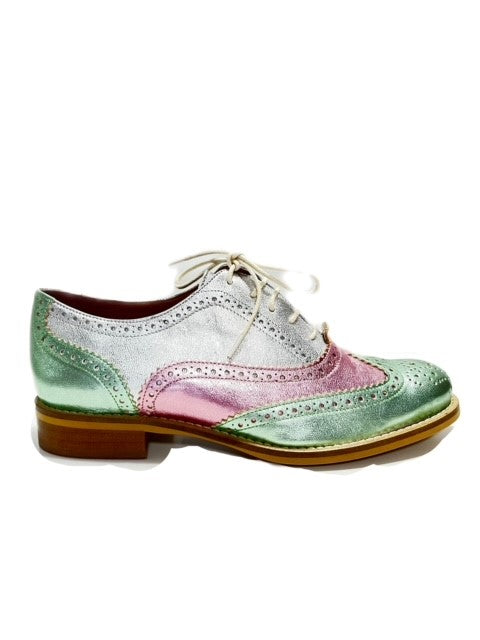 Rock n Dot Francesca Mint Silver and Pink