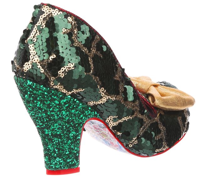 Irregular Choice Party 21 Nick Of Time Green