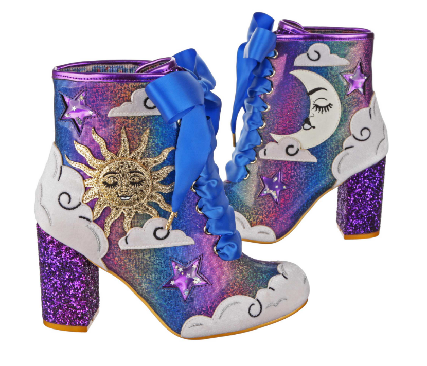Irregular Choice Kitty in the Moon Ankle Boots