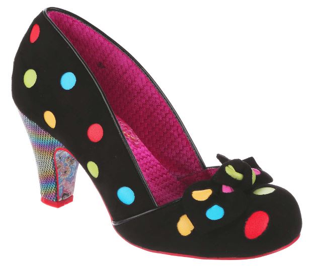 Irregular Choice Spot The Dot Black