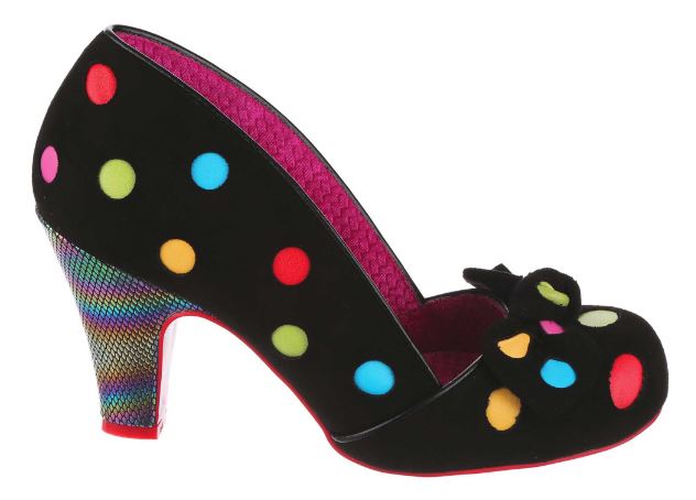 Irregular Choice Spot The Dot Black